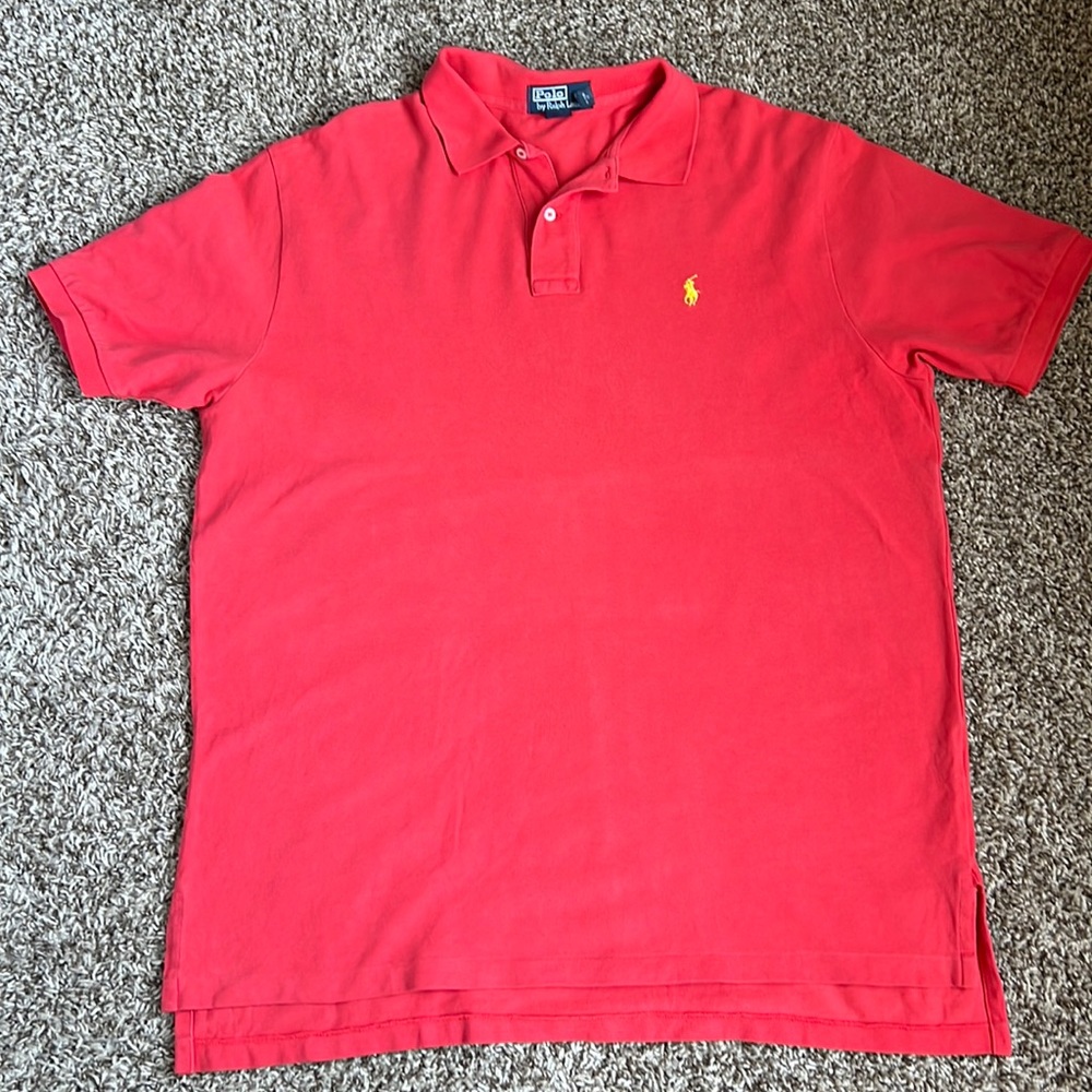 Men Polo Shirt orange size XL